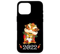 Kids Happy Chinese New Year Cartoon Year of the Tiger 2022 Carcasa para iPhone 16 Pro Max