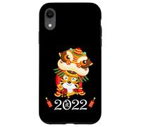 Kids Happy Chinese New Year Cartoon Year of the Tiger 2022 Carcasa para iPhone XR