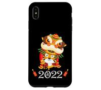 Kids Happy Chinese New Year Cartoon Year of the Tiger 2022 Carcasa para iPhone XS Max