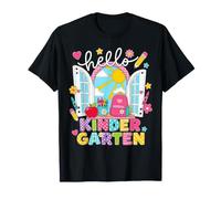 Kids Hello Kindergarten Back To School Cute Girls Student Camiseta