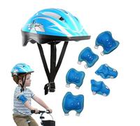 Kids Helmet and Pads - Full Protection, Sports Protective Gear Set, Bike Helmet Set | Cute Patterns Protection Equipment for Skateboard, Scooter, Roller Skating, and Bicycle