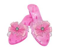 Kids High Heels, Crystal Costume Sandals with Bow, Princess Dress Up Shoes for Pretend Play, Christmas Party Collection