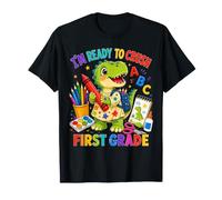 Kids I'm Ready To Crush First Grade Dinosaur Back To School Camiseta