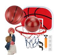 Kids Indoor Basketball Hoop - 18.5 Inches Backboard with 2 Balls | Interactive Sports Toy , Family Game Activity for Hand-Eye Coordination, Living Room, Bedroom, and Apartment Use