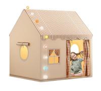 Kids Indoor Playhouse Tent - Castle Style Design, Spacious Secret Base Game House | Indoor For Boys & Girls, Playhouse, Bedroom PlayArea, Birthday Use