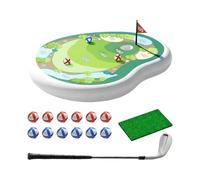 Kids Inflatable Golf Pool Toys | Delicate Workmanship | 104x15cm | Fun Swimming Pool Game | Floating Water Chipping Green W/Sticky Balls | Easy-to-Hold Design | For Kids Party Summer Outdoor