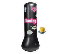 Kids Inflatable Punching Bag, Blow Up Boxing Sandbag, Anti-Tipping Design, Soft Safe Material, Compact Ideal for Fitness, Training, Home, Workplace, Indoors, Gym