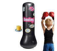 Kids Inflatable Punching Bag, Toddler Blow Up Boxing Sandbag, Anti-Tipping Inflatable Punch Bag for Fitness, Training, Indoor Activity, Home Exercise, Gym Workout, Energy Release, Stress Relief