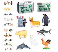 Kids' Insect & Animal Slot-Assembly Toys, 3 Levels of Difficulty, 8Pcs DIY 3D Lifelike Insect/Animal Models, Develops Manual Skills and Curiosity,Fun & Educational Playtime Gift Idea (Beginner)