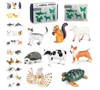 Kids' Insect & Animal Slot-Assembly Toys, 3 Levels of Difficulty, 8Pcs DIY 3D Lifelike Insect/Animal Models, Develops Manual Skills and Curiosity,Fun & Educational Playtime Gift Idea (Intermediate)