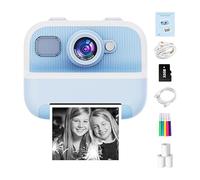 Kids Instant Print Camera, Cute Child Camera, Children Digital Video Camcorder Toys, Popular Children's Toys, Instant Print Selfie Camera, Easy To Use, Portable for Christmas Birthday