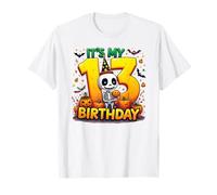Kids It's My 13th Birthday Boy Funny Halloween Skeleton Camiseta
