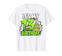 Kids It's My 13th Birthday Boy Halloween Zombie 13 Years Old Camiseta