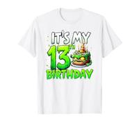 Kids It's My 13th Birthday Boy Halloween Zombie 13 Years Old Camiseta