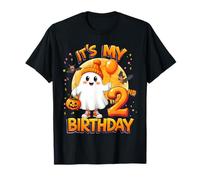 Kids It's My 2nd Birthday Cute Ghost Halloween 2 Years Old Camiseta