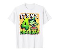 Kids It's My 4th Birthday Boy Halloween Zombie 4 Years Old Camiseta