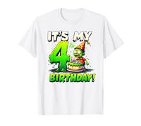 Kids It's My 4th Birthday Boy Halloween Zombie 4 Years Old Camiseta