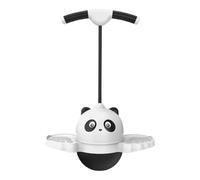 Kids Jumping Ball, Balance Bouncing Toy, Cartoon Animal Design, Handle for Safe Grip, Fun Outdoor Play, Ideal for Boys Girls Adults, 31.5x14.96 Inches, Black, Pink Color, 1 Piece