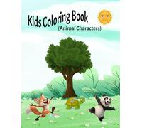 Kids Jungle & Safari Animals: Cute Coloring Book for Children: Easy, Cute & Fun Animal Designs for Creative Kids