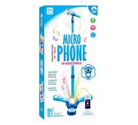 Kids Karaoke Machine - Echo Microphone with Adjustable Stand | Rotating Colored Lights & Built-in Speaker | For Boys Girls Preschoolers Ages 3-12, Little Toy, Family Karaoke Party