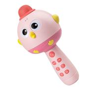 Kids Karaoke - Micrófono de voz con diseño de animales de dibujos animados, reproductor inalámbrico portátil para niños, micrófono de voz recargable con luz de color, regalo de entretenimiento para