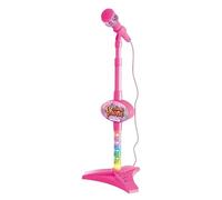 Kids KaraokeMicrophone | Toy Microphone with Stand | Flashing Microphone Stage Lights Toy | Adjustable Kids Mic | Children’s Singing Toy Colorful LED Lights For Kids