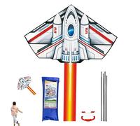 Kids Kite - Comfort Grip Handle Toy, Dynamic Beginner Beach Flyer with Easy Wind Launch System, Smooth Control Line Function, Ideal for Parents Boys Girls Family Outdoor Sports Activity
