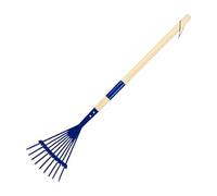 Kids Leaf Rake, Child Size Garden Tool, Wooden Handle, Outdoor Play | Kids Rake, Garden Tool, Wooden Handle, Child Size Design, for Boys Girls, Leaf Gathering, Backyard, Lawn, Park, Outdoor Play