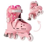 Kids Learner Training Skates for Beginner 2 in 1 Adjustable Roller Sk