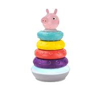 Kids Licensing - Aros Apilables con Sonidos Peppa Pig, Divertidos y Educativos, Colores Vivos, Material Suave y Seguro, Diseño Original, Estimula el Desarrollo del Bebé, Perfecto para Regalo Bebés