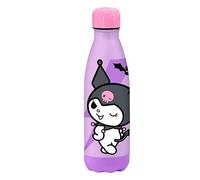 Kids Licensing - Botella de Acero Inoxidable Kuromi 500ml, Libre de BPA y Toxinas, Mantiene Bebidas Frías o Calientes, Botella Reutilizable para Niña, Ideal para Colegio.