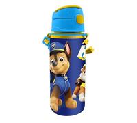 KIDS EUROSWAN Garrafa de aluminio Paw Patrol 600 ml con asa y cierre clic, libre de BPA y toxinas
