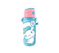 Kids Licensing - Botella de Agua Niños y Niñas - Cantimplora de Aluminio con Asa y Cierre de Clic, Libre de BPA y Toxinas, 600 ml, Diseño de Cinnamoroll Hello Kitty
