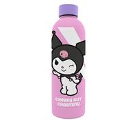 KIDS EUROSWAN Botella de agua para niños Sanrio Kuromi – Acero inoxidable, tacto suave, 800 ml