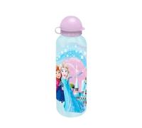 Kids Licensing - Botella de Aluminio 500 ml Frozen, 3 Diseños Surtidos (Se Envía 1 Unidad al Azar), Cantimplora Infantil Ligera y Reutilizable