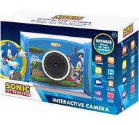 Kids Licensing - Cámara interactiva para niños Sonic, resolución de vídeo de 1080p, zoom de 4x, 5 filtros y efectos , 4 juegos para niños, pantalla 2 en 1, con tarjeta
