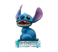 Kids Licensing Despertador digita con fechal Stitch y luz de noche 3D.