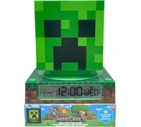 Kids Licensing - Despertador Minecraft 3D con Fecha y Luz Nocturna