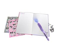 Kids Licensing - Diario Secreto de Kuromi con Bolígrafo Mágico Invisible y Luz de Sanrio, Libreta con Candadopara Niña