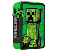 Kids Licensing Estuche escolar Minecraft con 2 cremalleras para niños