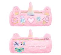 Kids Licensing - Estuche Escolar de Peluche Sweet Dreams & Friends, Portatodo Suave con Cremallera para Lápices, Colores y Útiles Escolares para Niña