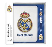 Kids Licensing - Libreta con Bolígrafo del Real Madrid para Niños