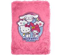 Kids Licensing - Libreta Peluche A5 con Rayas para Escribir - Cuaderno Infantil Suave de Hello Kitty & Friends para Niñas, Ideal para Regalar