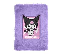 Kids Licensing - Libreta Peluche A5 con Rayas para Escribir - Cuaderno Infantil Suave de Kuromi para Niñas, Ideal para Regalar