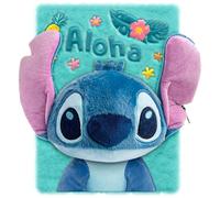 Kids Licensing - Libreta Peluche A5 con Rayas para Escribir - Cuaderno Infantil Suave de Stitch para Niñas y Niños, Ideal para Regalar