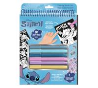 Kids Licensing - Libreta Stitch con rotuladores para niños, Cuaderno Infantil para Colorear, Set de papelería Escolar, Material Escolar