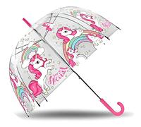 Kids Licensing Paraguas Burbuja Unicornio Infantil Manual 47Cm - Resistente a Ráfagas de Viento