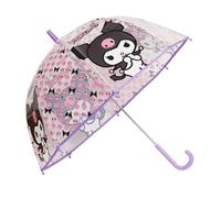 Kids Licensing - Paraguas Transparente 46cm, Tipo Campana de 46cm Kuromi