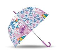Kids Licensing - Paraguas Transparente 46cm, Tipo Campana de 46cm Stitch