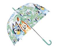 Kids Licensing - Paraguas Transparente 46cm, Tipo Campana para Niños de 46cm Bluey